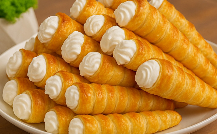 Вкуснее любого торта: нежнейшие трубочки с невероятным кремом, воздушным как облако