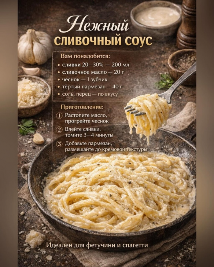 Кулинария>5 лучших соусов для паcты!