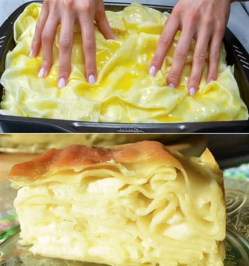 Кулинария>Оригинальный пирог с сырной начинкой!