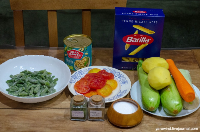 Пенне-паста суп