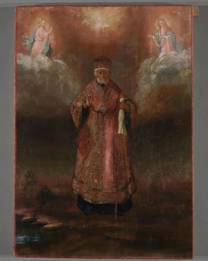 В Ленобласти восстановили икону Николая Чудотворца XIX века