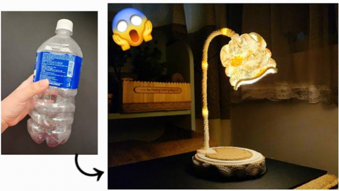 Создаем настольную лампу из пластиковой бутылки
