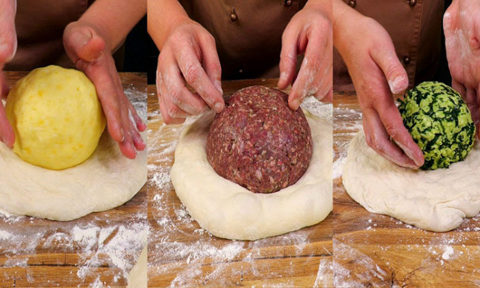 Настоящие осетинские пироги: именно так и делают в Осетии. 3 разных начинки на тонком тесте