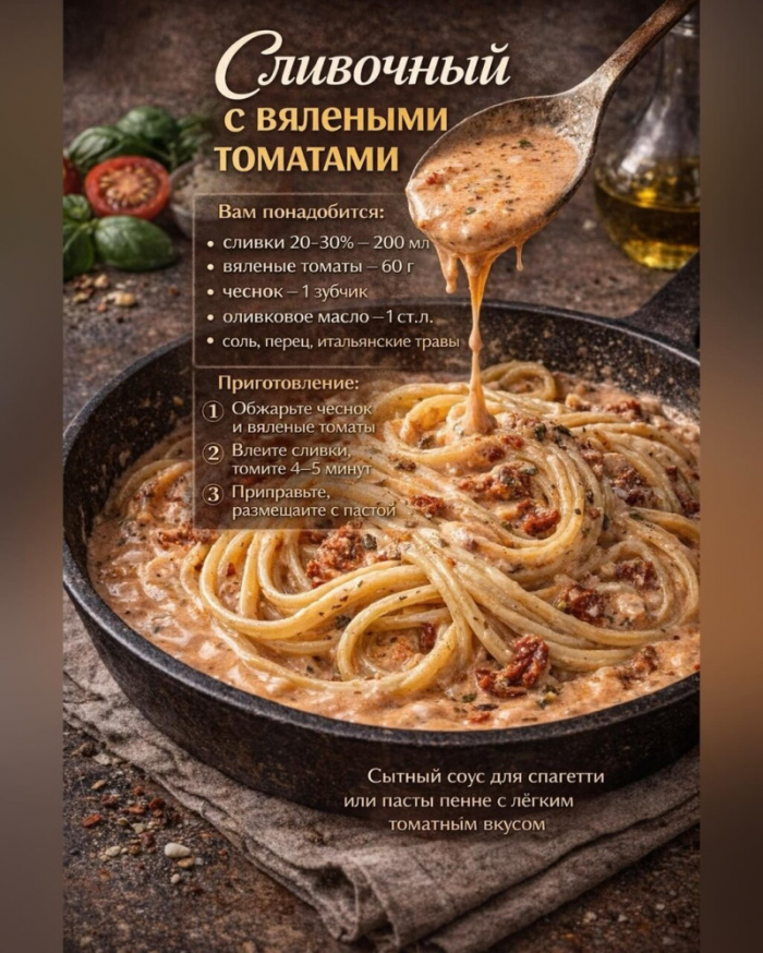 Кулинария>5 лучших соусов для паcты!