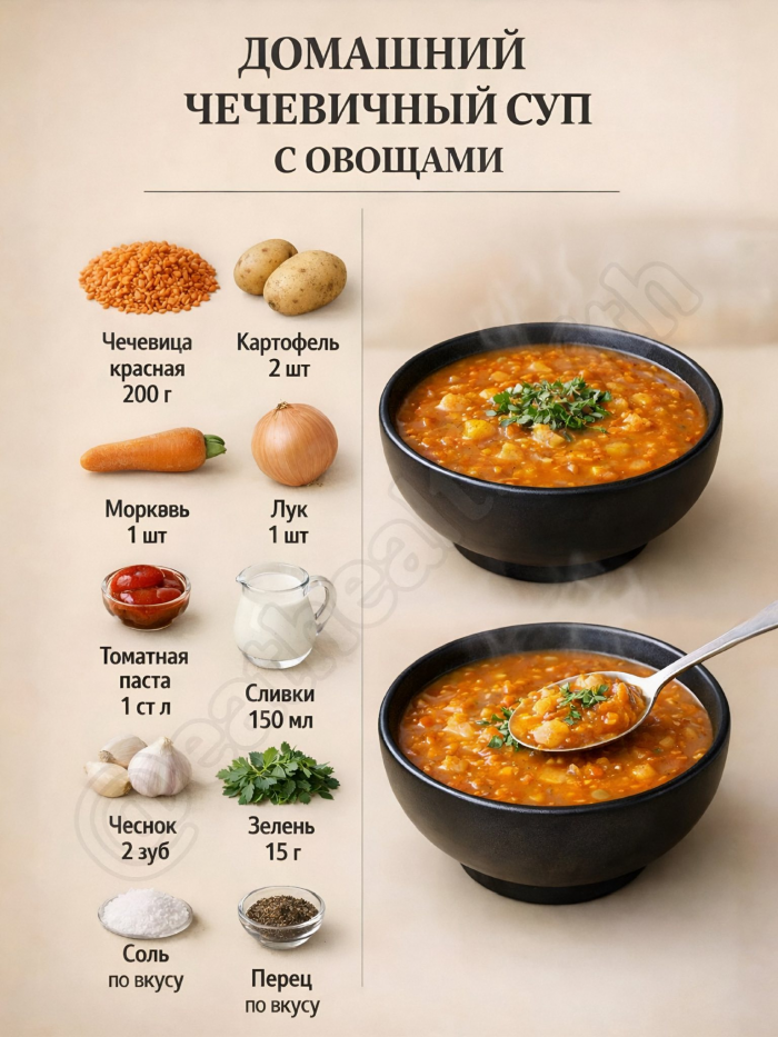 Кулинария>5 домашних супов!