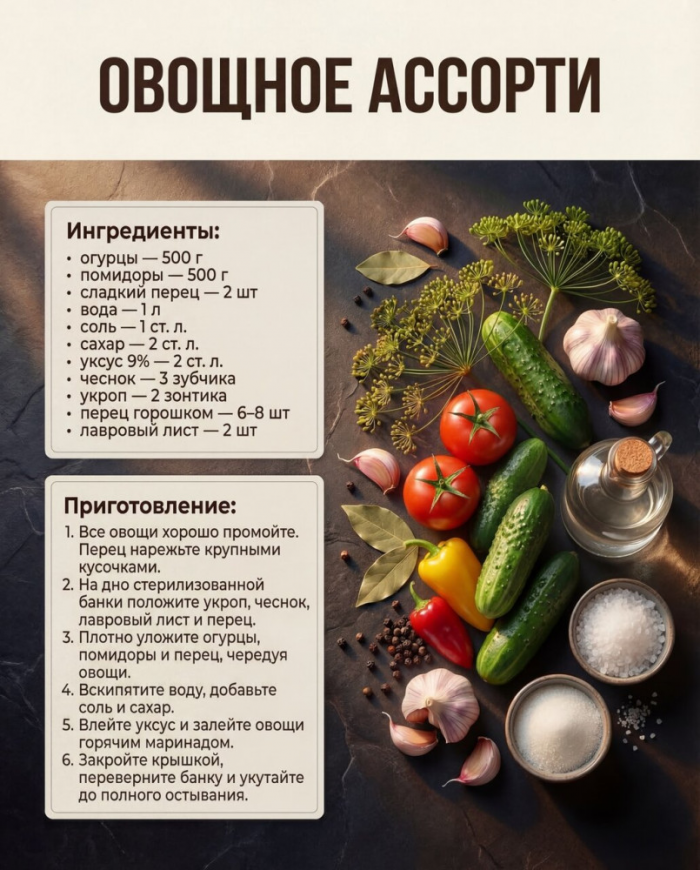 Кулинария>Маринады для заготовок!