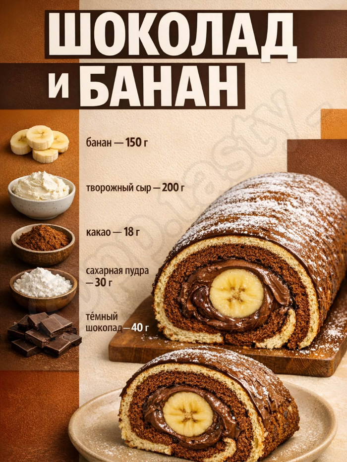 Кулинария>5 начинок для бисквитного рулета!