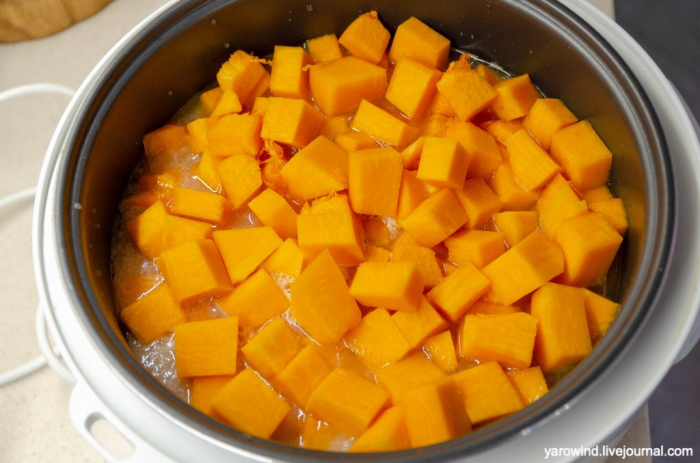 Тыквенный суп с хрустящим беконом