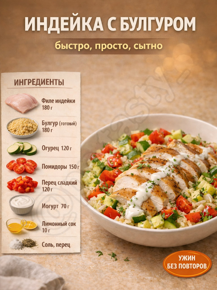 Кулинария>7 идей ужина на неделю !