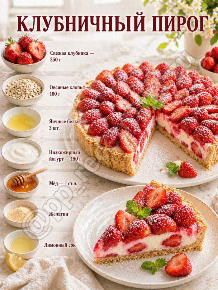 Кулинария>7 вкуснейших пирогов менее 100 ккал !