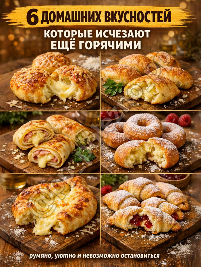 Кулинария>6 домашних вкусностей!