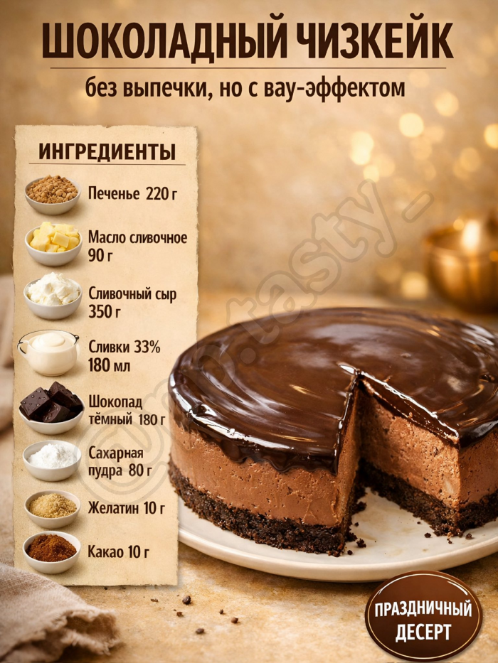 Кулинария>5 шоколадных десертов!