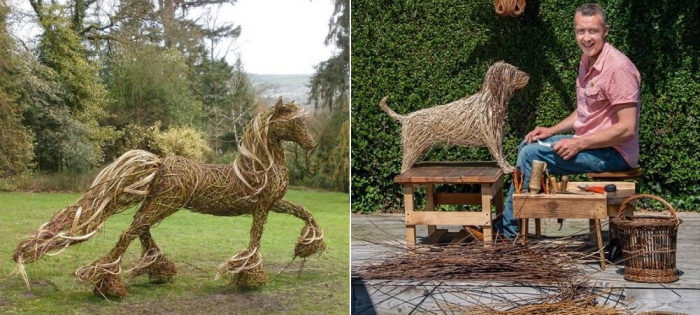 Деревянные скульптуры для сада своими руками!