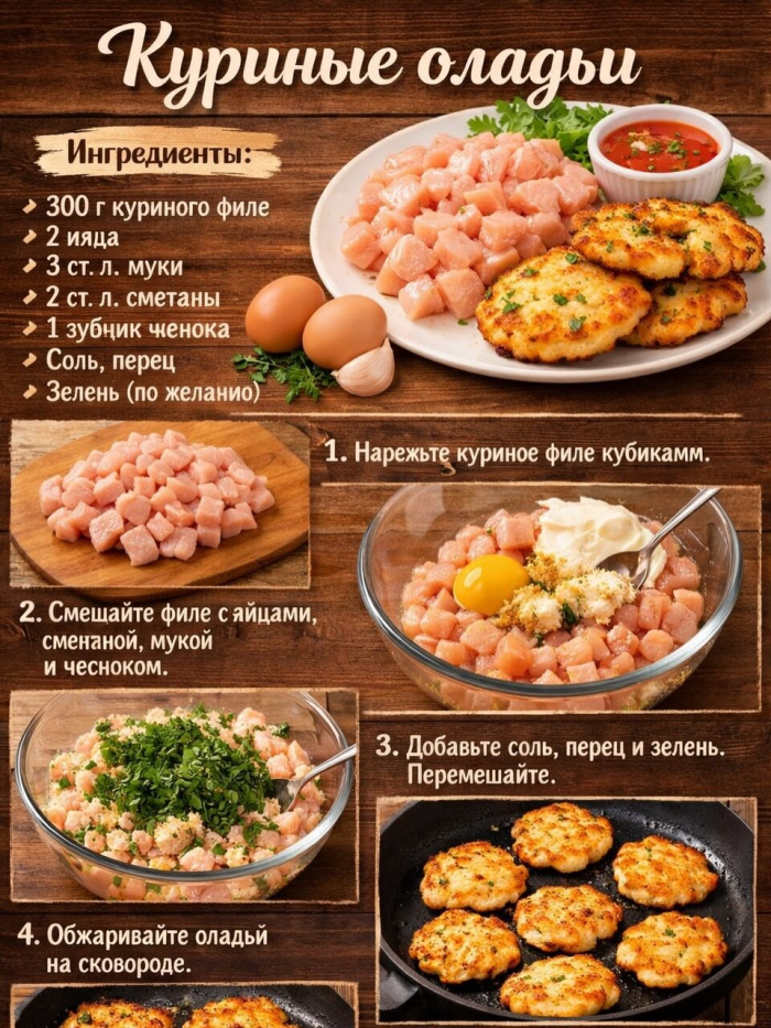 Кулинария>Супер oладьи для быстpого перекyса !