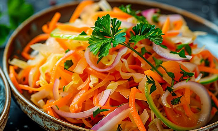 Рецепты двух универсальных салатов к шашлыку. Продукты простые, но они всегда идут нарасхват