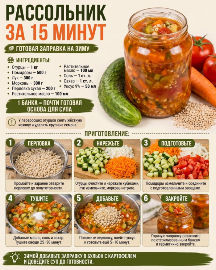 Кулинария>6 заготовок на зиму!