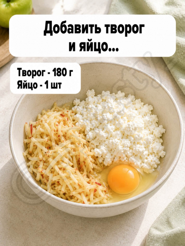 Кулинария>Яблочно-творожные ПП оладьи!