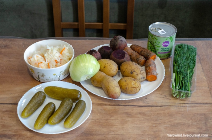 Винегрет с правильным соусом