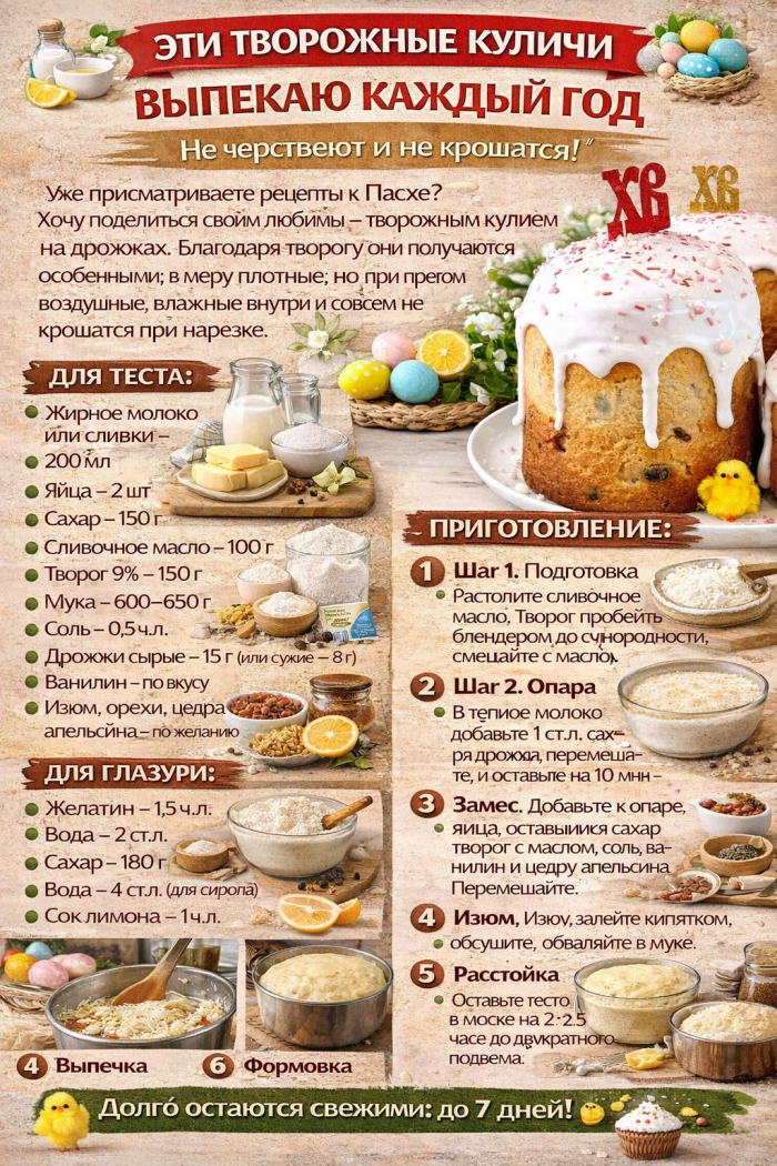 Кулинария>ТВОРОЖНЫЕ КУЛИЧИ!