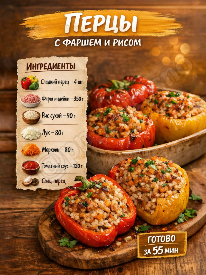 Кулинария> 7 ИДЕЙ ФАРШИРОВАННЫХ ПЕРЦЕВ!