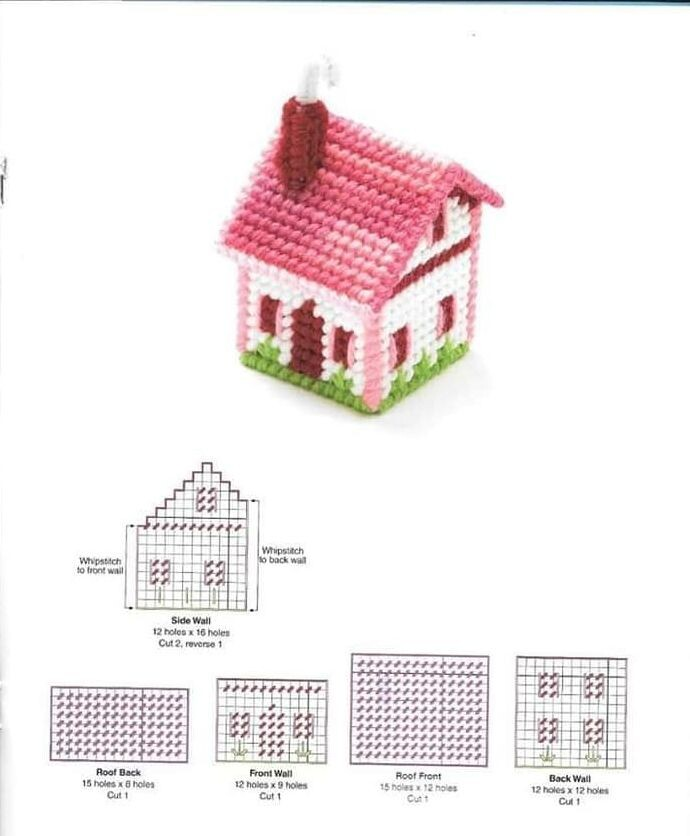 Домики. 🏠Вяжем домики и создаем Новогоднее настроение и уют в интерьере. Идеи для вдохновения, схемы