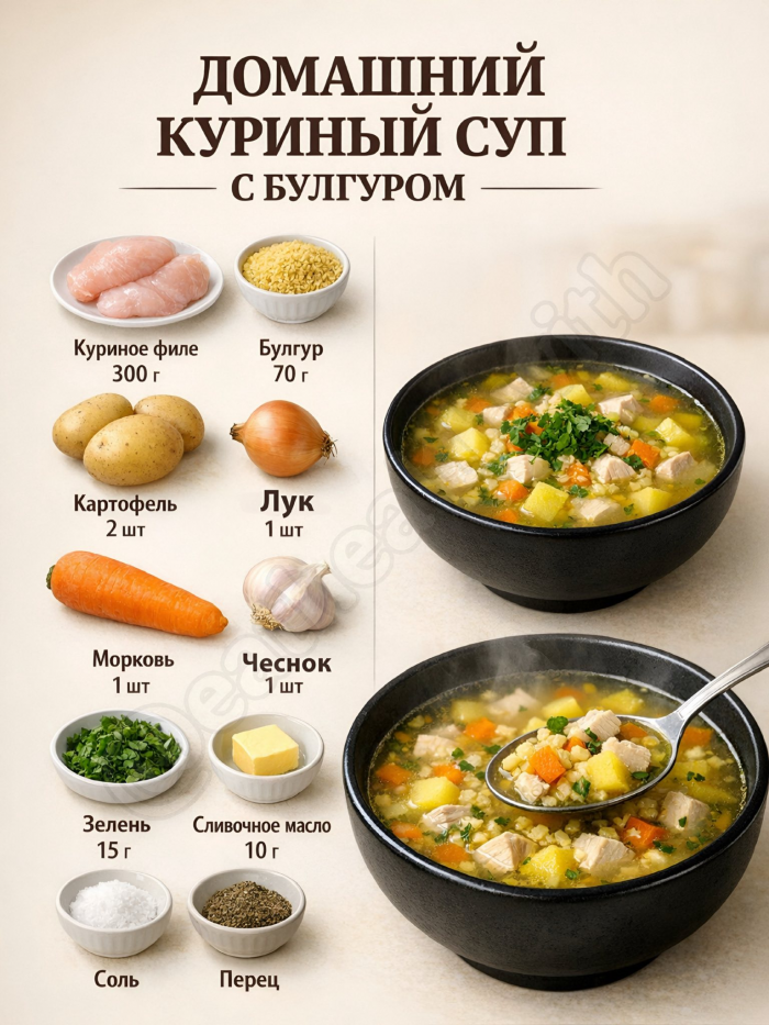 Кулинария>5 домашних супов!