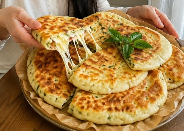 Кулинария>Сырные лепешки за 20 минут!