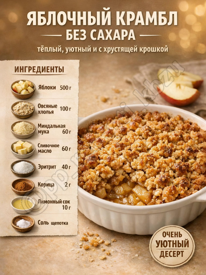 Кулинария>5 десертов без сахара!