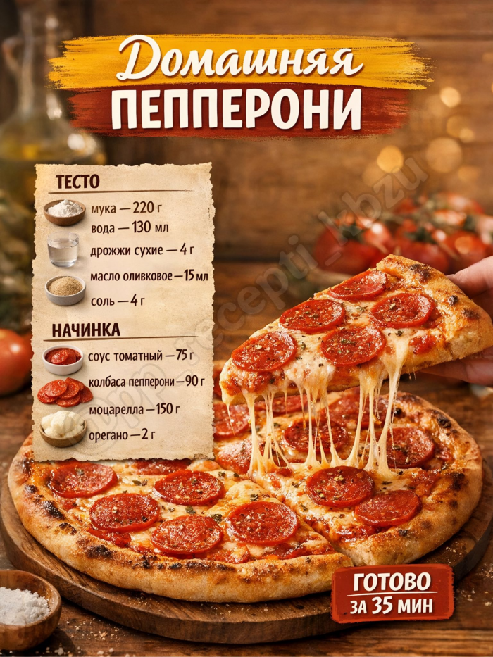 Кулинария> 8 РЕЦЕПТОВ ДОМАШНЕЙ ПИЦЦЫ НА ТОНКОМ ТЕСТЕ !