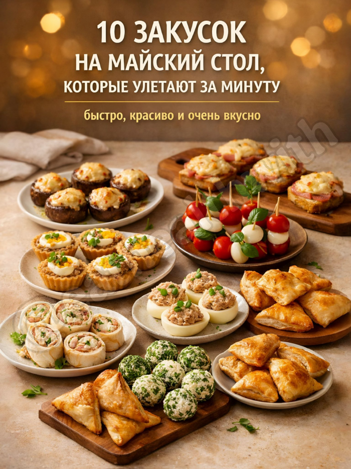 Кулинария>10 закусок на майский стол!