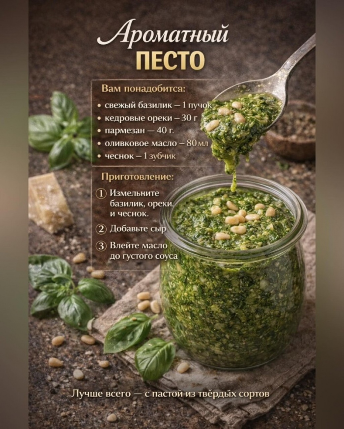 Кулинария>5 лучших соусов для паcты!