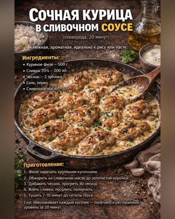 Кулинария>5 простых вариантов-«Что приготoвить из курицы?»!