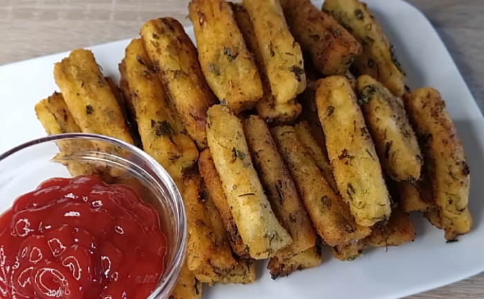 Жареная картошка по-японски. Делаем из пюре и подаем как закуску