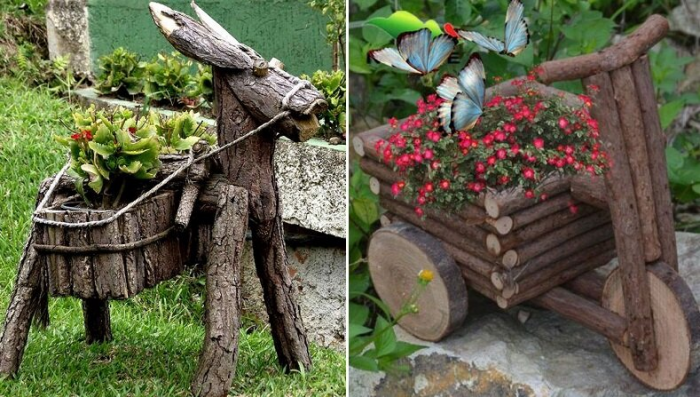 «Деревянные» идеи для сада своими руками!