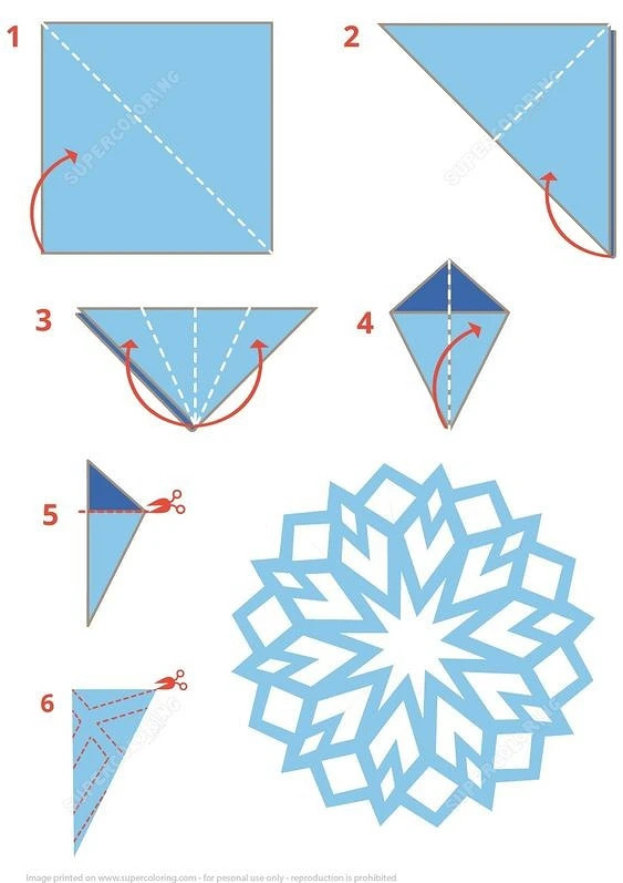 Как сделать снежинку из бумаги: 40 шаблонов разной сложности