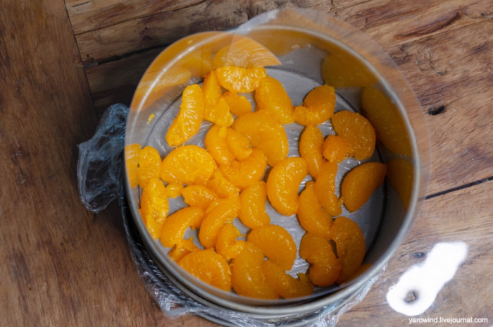 Муссовый мандариновый торт