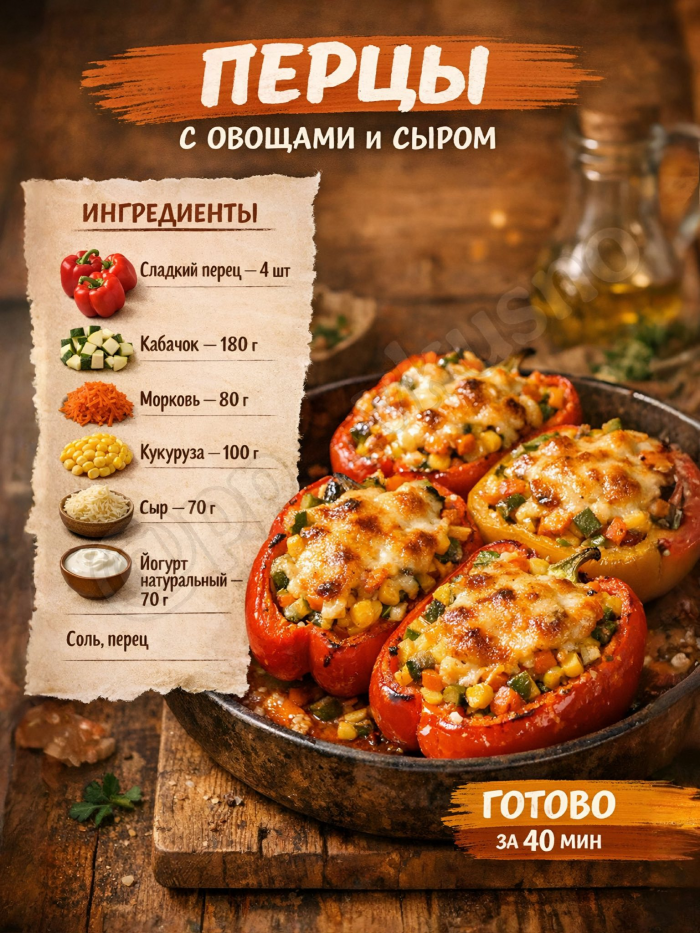 Кулинария> 7 ИДЕЙ ФАРШИРОВАННЫХ ПЕРЦЕВ!