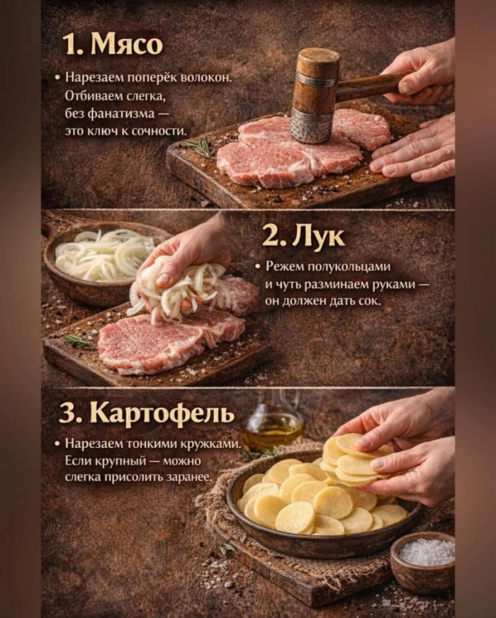 Кулинария>Мясо по-французски в духовке!