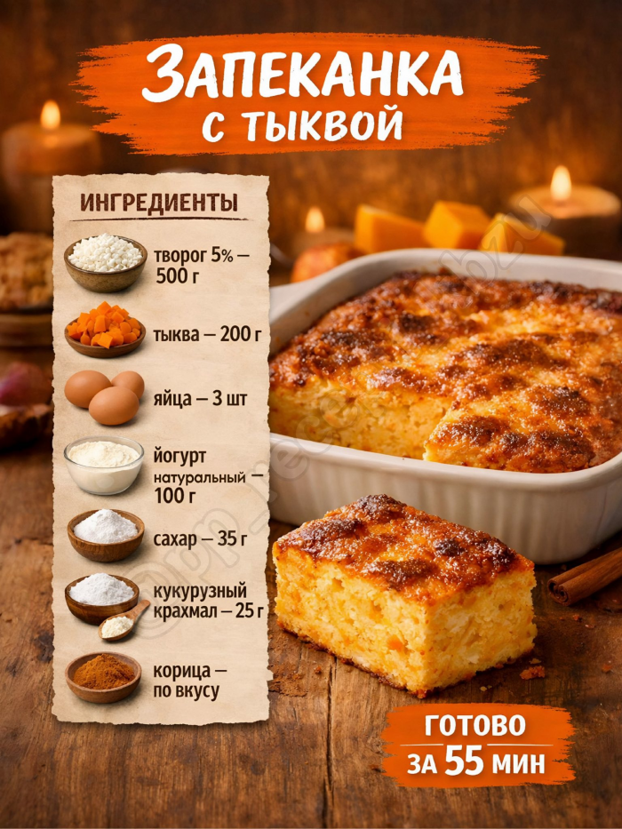 Кулинария> 7 творожных запеканок без муки!