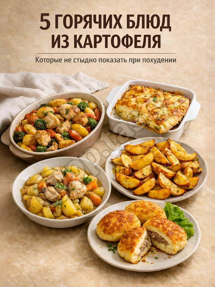 Кулинария>5 горячих блюд из картофеля !