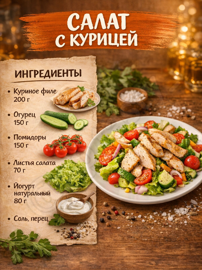 Кулинария>5 БЕЛКОВЫХ САЛАТОВ ДЛЯ УЖИНА !!