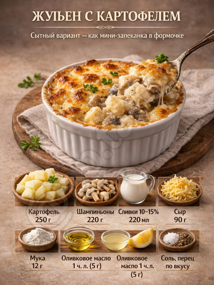 Кулинария>5 домашних жюльенов!