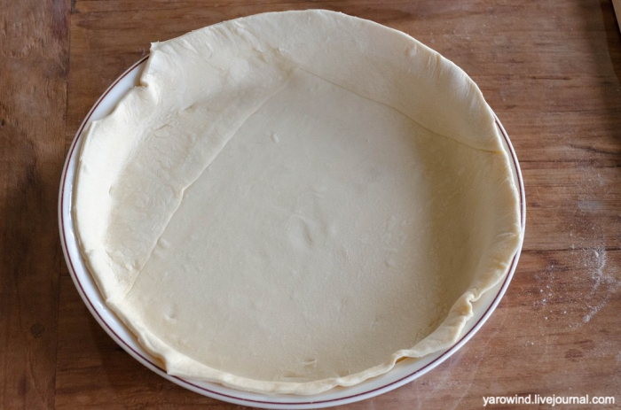 Пирог с грушей и сыром