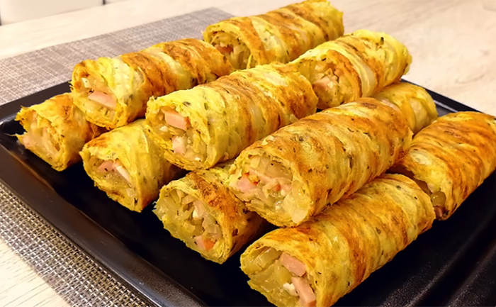 Превращаем пекинскую капусту в основу закуски. Теплые роллы разлетятся за секунды