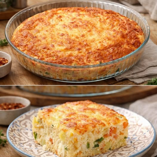 Кулинария>Ароматный пирог с тягучим сыром и нежной творожной текстурой!