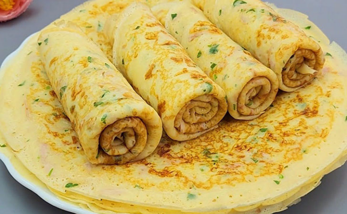 Закусочные блинчики «Все включено»: начинка уже в тесте