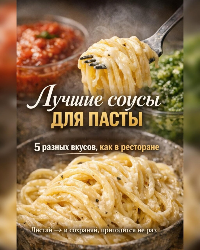 Кулинария>5 лучших соусов для паcты!