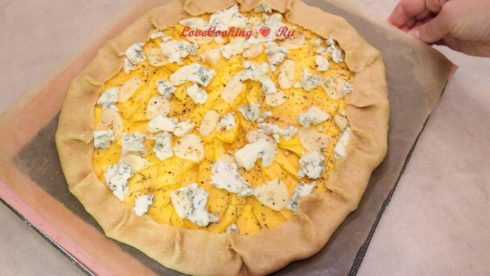 Галета с тыквой и сыром Дор Блю