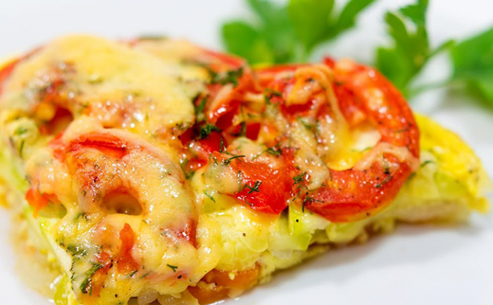 Баклажаны, помидоры и сыр. Мяса в составе нет, но вкусно и без него