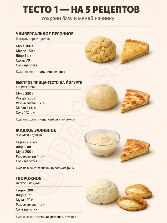 Кулинария>Всё решает правильное тесто !